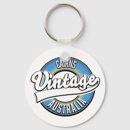 Cairns Australië vintage logo. Sleutelhanger (Voorkant)