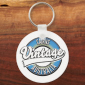 Cairns Australië vintage logo. Sleutelhanger (Voorkant)