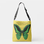 Cairns Birdwing Butterfly Dorsal en Ventral Crossbody Tas (Achterkant)