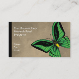Cairns Birdwing Butterfly Dorsal en Ventral Visitekaartje