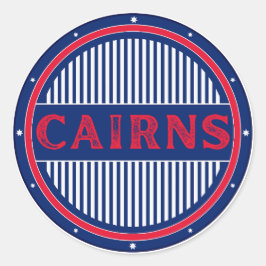 Cairns City Pride Emblem – Australian Identity Ronde Sticker