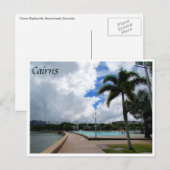 cairns esplanade lagune briefkaart (Voorkant / Achterkant)