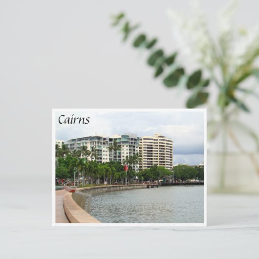 cairns esplanade skyline briefkaart (Staand voorkant)