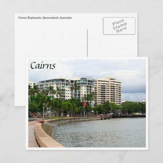 cairns esplanade skyline briefkaart (Voorkant / Achterkant)