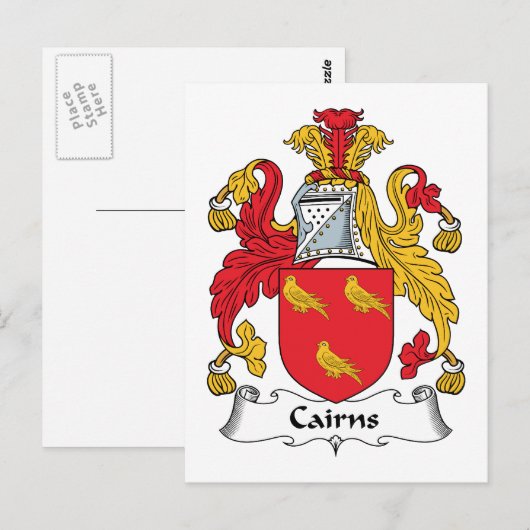 Cairns Family Crest Briefkaart (Voorkant / Achterkant)