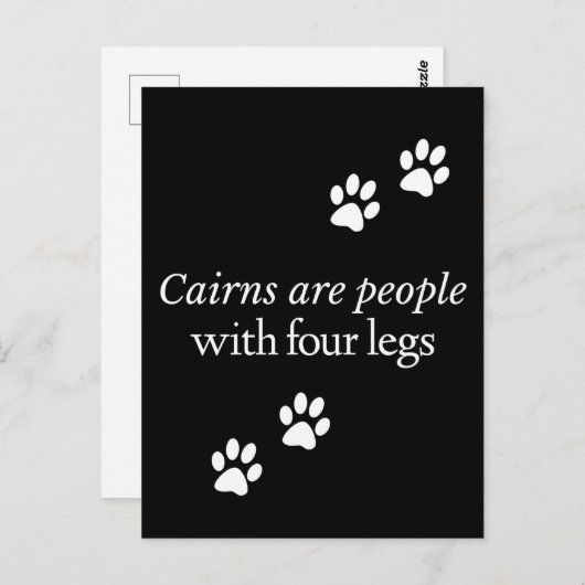 Cairns Fun Dogs zijn Mensen met vier benen Briefkaart (Voorkant / Achterkant)