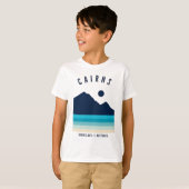 Cairns Queensland Australië Retro  Beach T-shirt (Voorkant volledig)