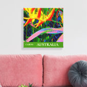 Cairns tropische bloem Australië reiskunst Canvas Afdruk (Insitu (Woonkamer))