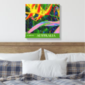 Cairns tropische bloem Australië reiskunst Canvas Afdruk (Insitu (Slaapkamer))