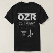 Caïro Airfield Fort Rucker Ozark Alabama OZR T-shirt (Design voorkant)