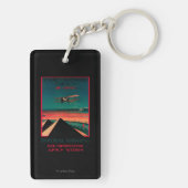 Caïro - Bagdad - Karachi Air Vintage Poster Sleutelhanger (achterkant)