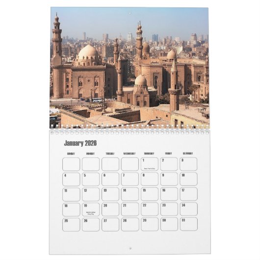Cairo-Egypt Calendar Kalender (Jan 2026)