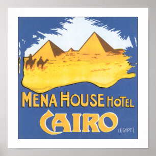  Cairo Egypt Hotel Travel Poster Print