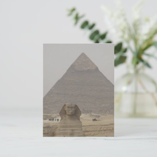 Caïro Egypt Pyramid/Sphynx Briefkaart (Staand voorkant)