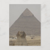 Caïro Egypt Pyramid/Sphynx Briefkaart (Voorkant)