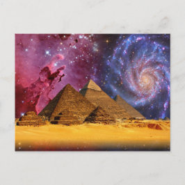 Caïro Egypt Pyramids Galaxy Briefkaart