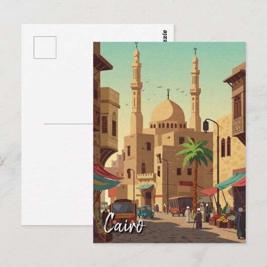  Caïro Egypt Reizen Briefkaart (Voorkant / Achterkant)