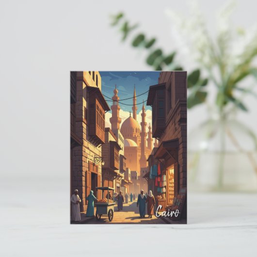  Caïro Egypt Reizen Briefkaart (Staand voorkant)