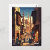  Caïro Egypt Reizen Briefkaart (Voorkant / Achterkant)