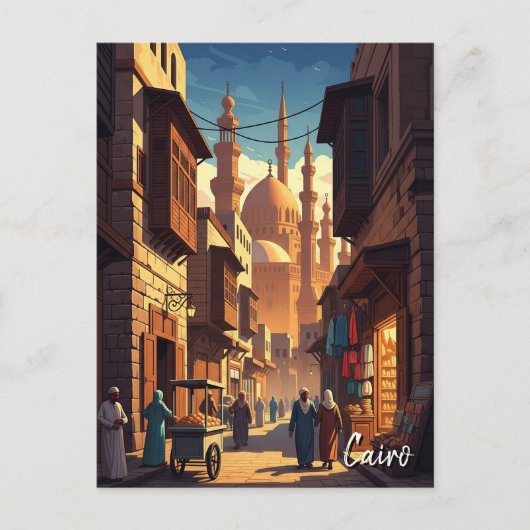  Caïro Egypt Reizen Briefkaart (Voorkant)