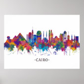 Cairo Egypt Skyline Poster (Voorkant)