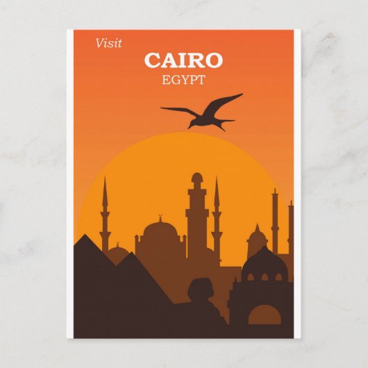 Caïro Egypt  Stad Skyline Reizen Briefkaart (Voorkant)