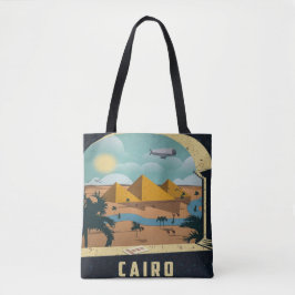 Cairo Egypt Vintage Image Vacking Tote Bag
