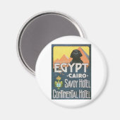 Caïro Egypt - Vintage reizen poster kunst Magneet (Voorkant / Achterkant)