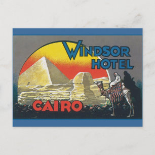 Cairo Egypt Vintage Travel Briefkaart