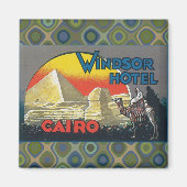 Cairo Egypt Vintage Travel Magnet (Voorkant)
