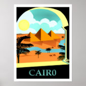 Cairo, Egypt vintage travel poster (Voorkant)