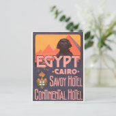 Cairo Egypt Vintage Travel Poster Briefkaart (Staand voorkant)