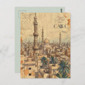 Caïro Egypte Briefkaart (Voorkant / Achterkant)