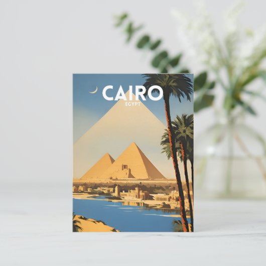 Caïro Egypte Briefkaart (Staand voorkant)