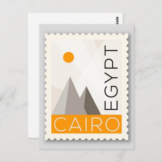Caïro Egypte Briefkaart (Voorkant / Achterkant)