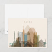Caïro, Egypte | City Skyline Briefkaart (Voorkant / Achterkant)