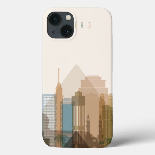 Caïro, Egypte | City Skyline Case-Mate iPhone Case (Achterkant)