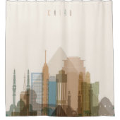 Caïro, Egypte | City Skyline Douchegordijn (Voorkant)