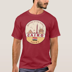 Cairo Egypte City Skyline Embleem T-shirt