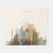 Caïro, Egypte | City Skyline Fleece Deken (Voorkant (Horizontaal))