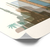 Caïro, Egypte | City Skyline Poster (Hoek)