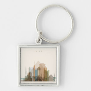 Caïro, Egypte City Skyline Sleutelhanger