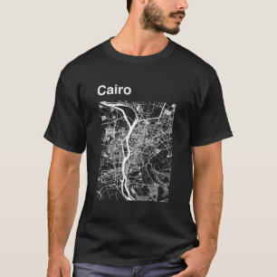 Caïro Egypte Classic Stadsplattegrond Grafisch T-shirt