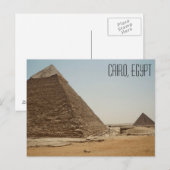 Caïro, Egypte De Grote Piramiden Briefkaart (Voorkant / Achterkant)