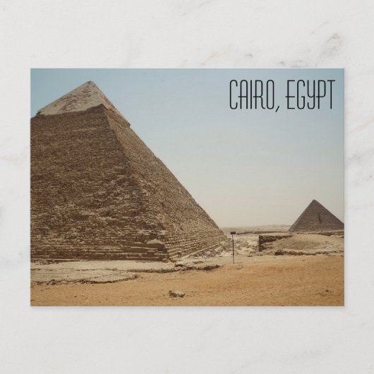 Caïro, Egypte De Grote Piramiden Briefkaart (Voorkant)