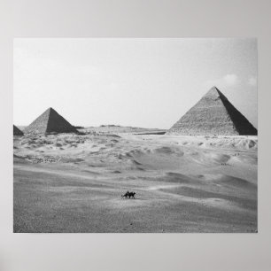 Caïro Egypte, Giza Pyramids Poster
