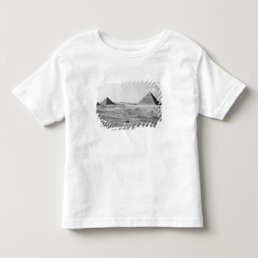 Caïro Egypte, Gizeh Piramides Kinder Shirts (Voorkant)