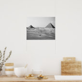 Caïro Egypte, Gizeh Piramides Poster (Keuken)