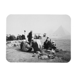 Caïro Egypte, Kameel Jockeys Giza Piramides (NR) 2 Magneet