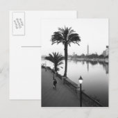 Caïro Egypte, Langs de Nijl Briefkaart (Voorkant / Achterkant)